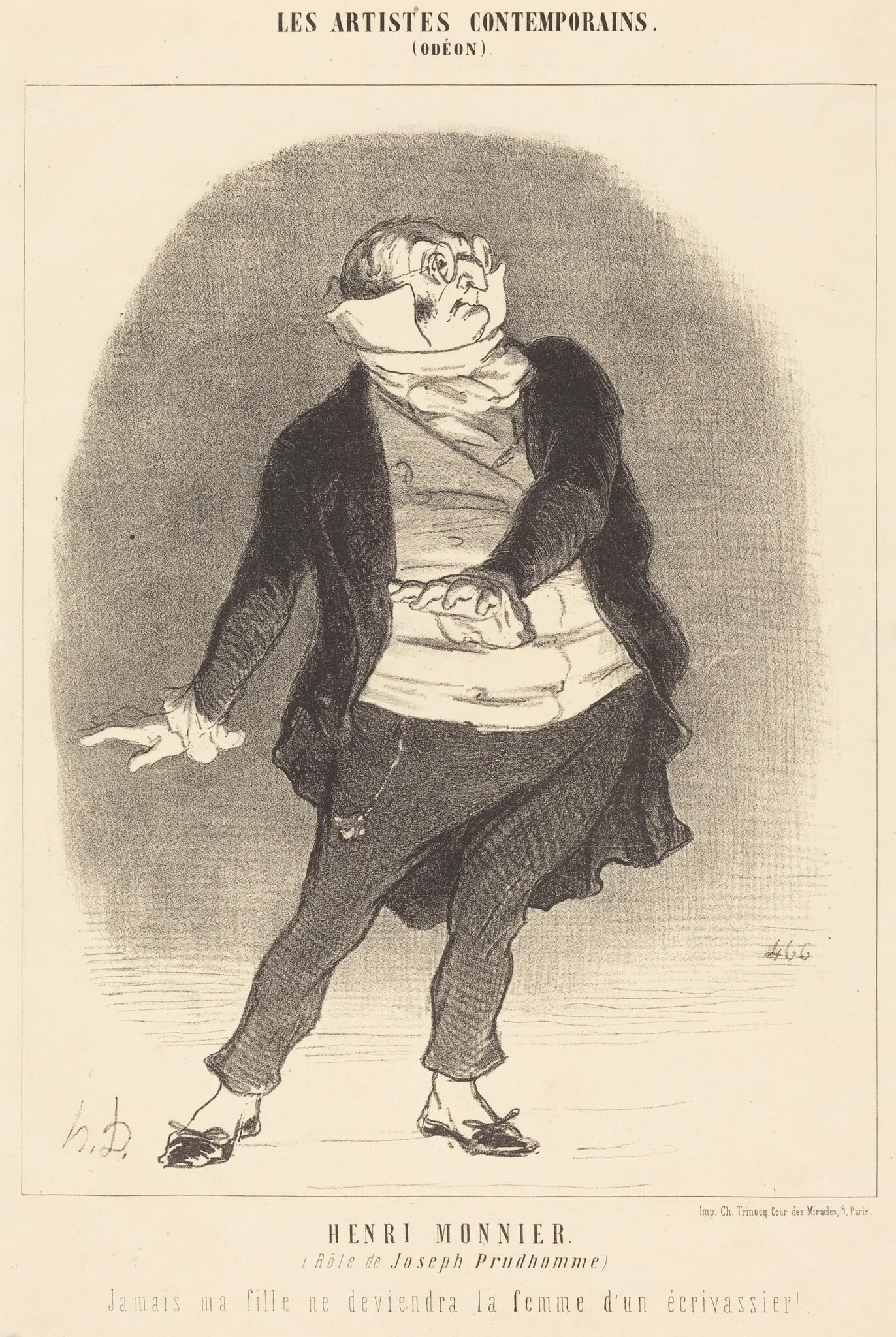 Henri Monnier (Rôle de Joseph Prudhomme)