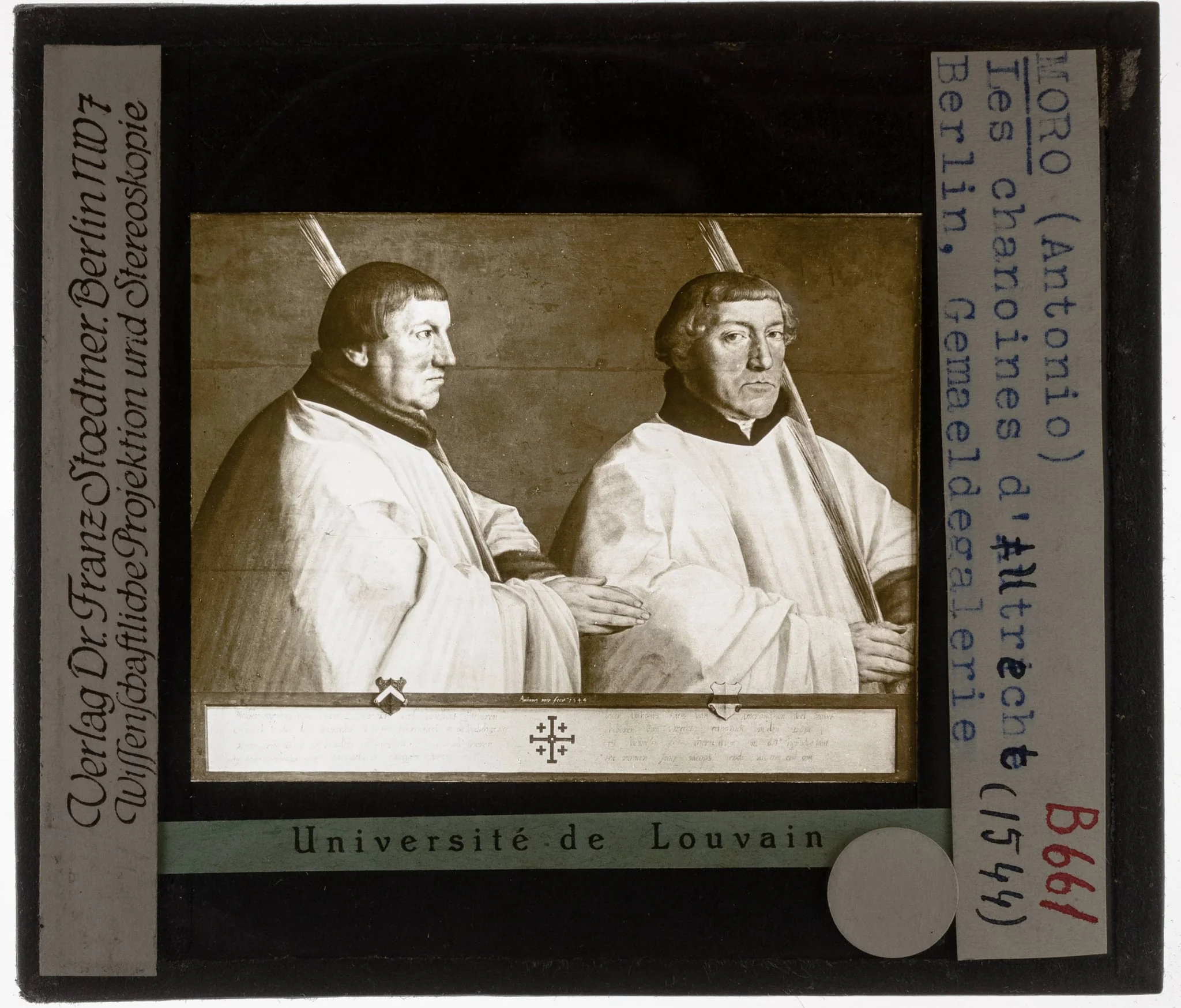 Anthonis Mor van Dashorst. The canons of Utrecht Cornelis van Hoorn and Antoon Taets van Ameronghen, by Antonis Mor, unspecified, 1544