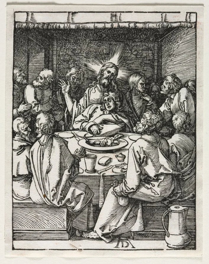 The Small Passion:  The Last Supper, by Albrecht Dürer, 1510