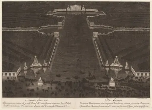 Illuminations autour du grand Canal de Versailles