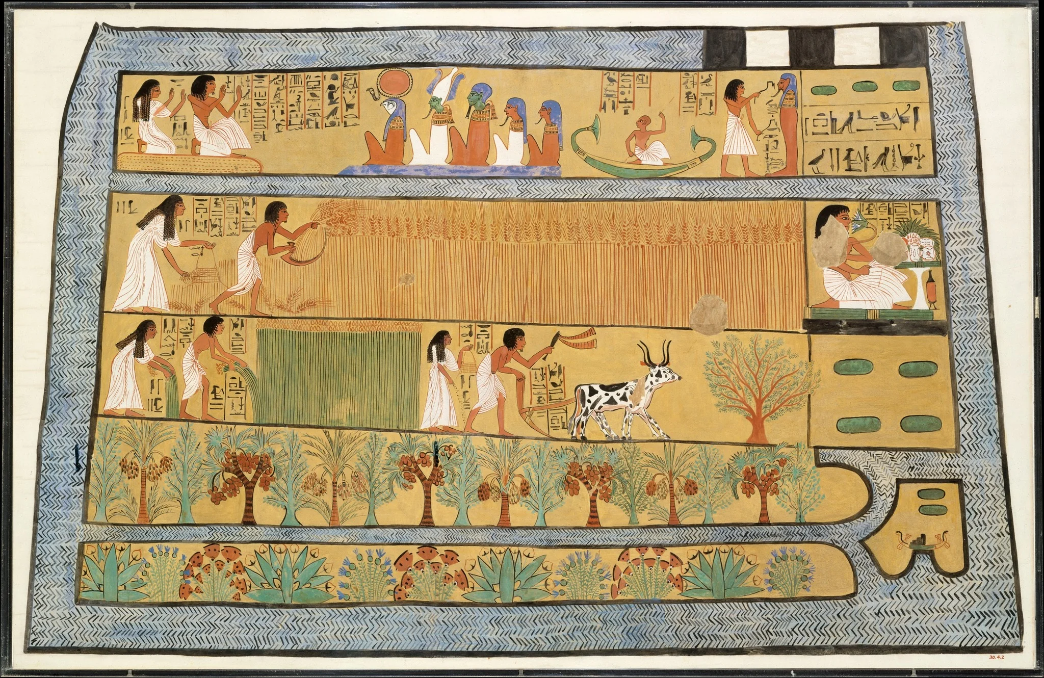 Sennedjem and Iineferti in the Fields of Iaru, by Charles Wilkinson, unspecified