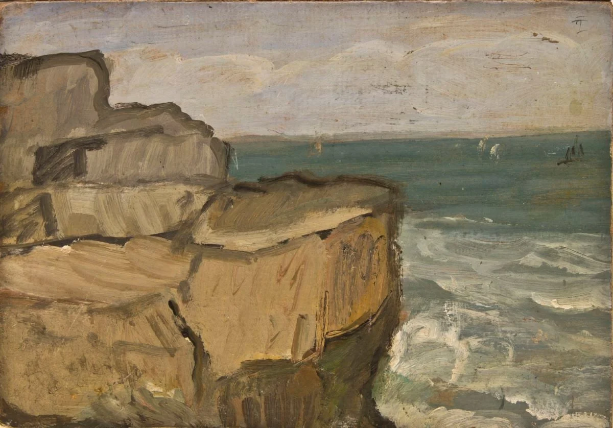 Peisaj marin cu stânci, by Theodor Pallady, unspecified