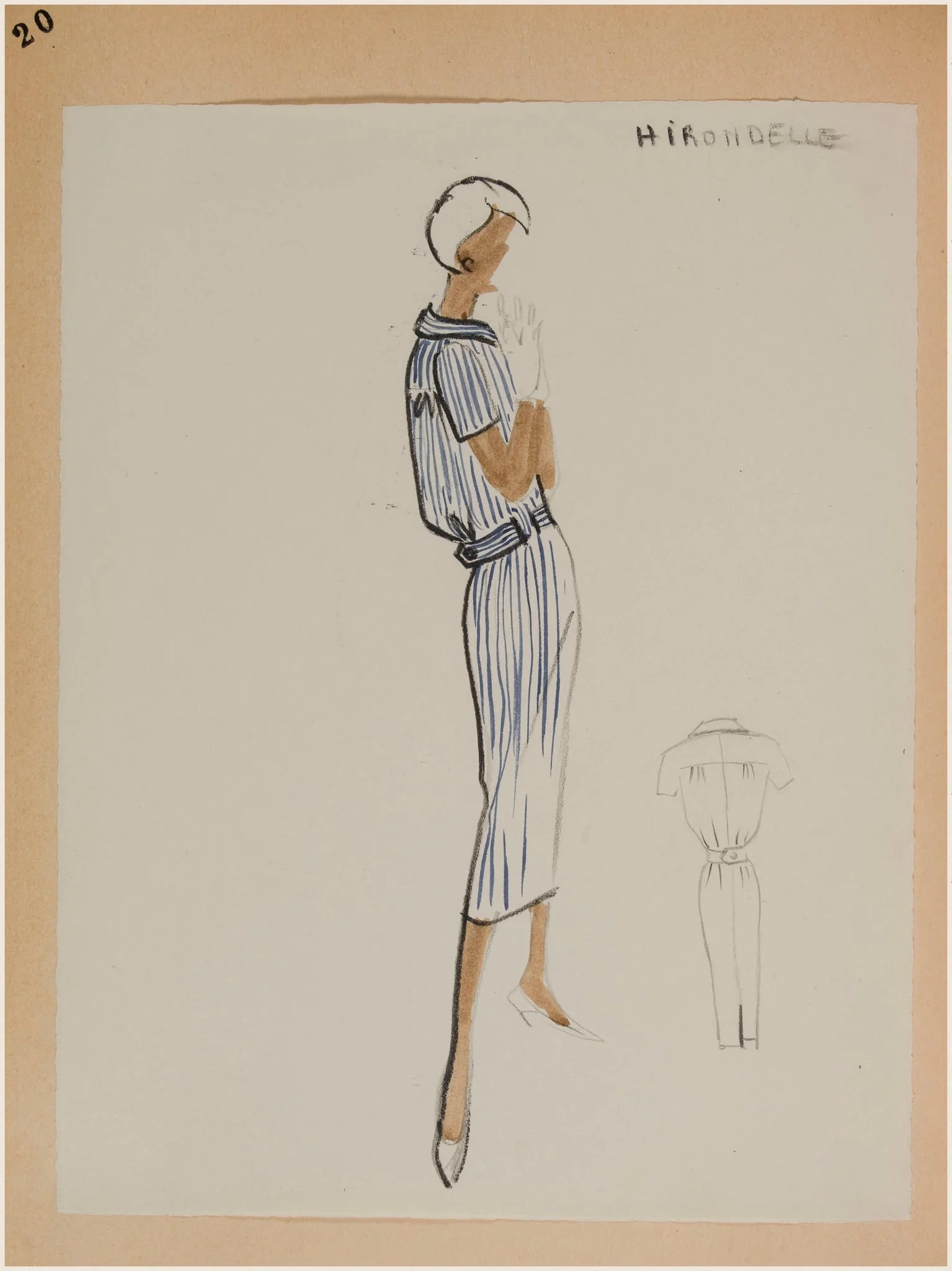 Hirondelle, by Marie-Louise Carven, 1958
