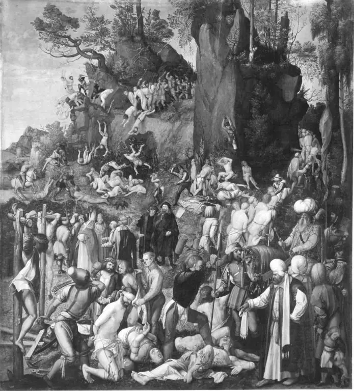 Martyrdom of the Ten Thousand (copy after the original from 1508 in Vienna)