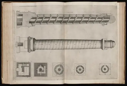 Section and Elevation of Trajan's Column