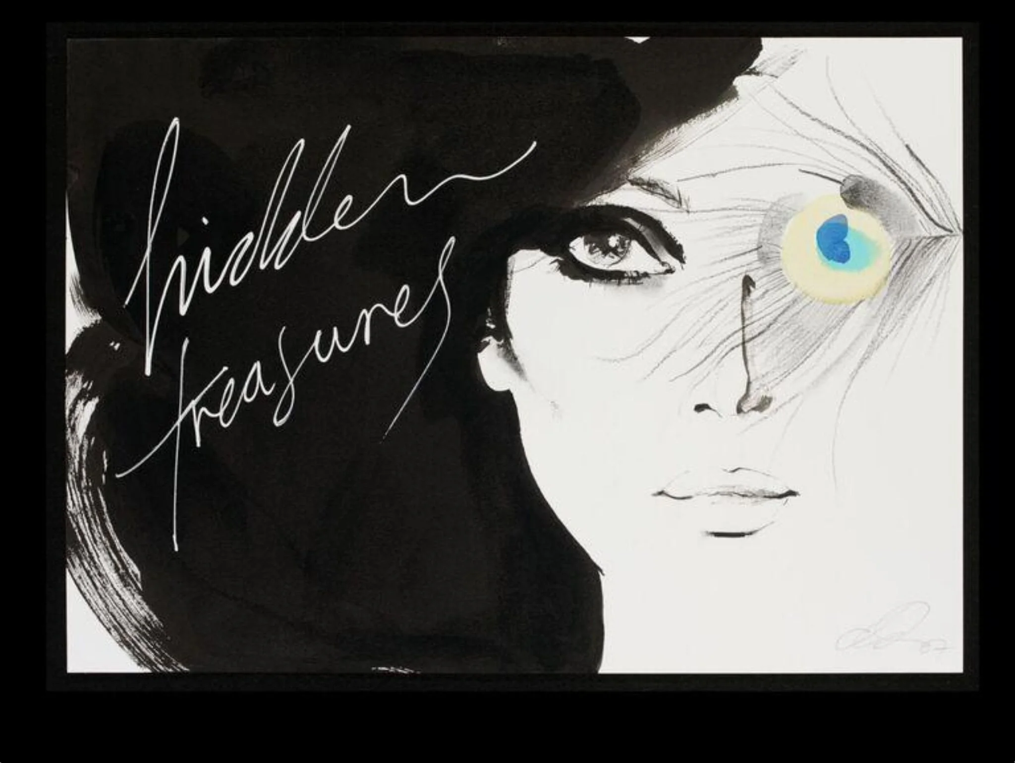 Contribution to V&A's 150th anniversary album, by David Downton, 2007