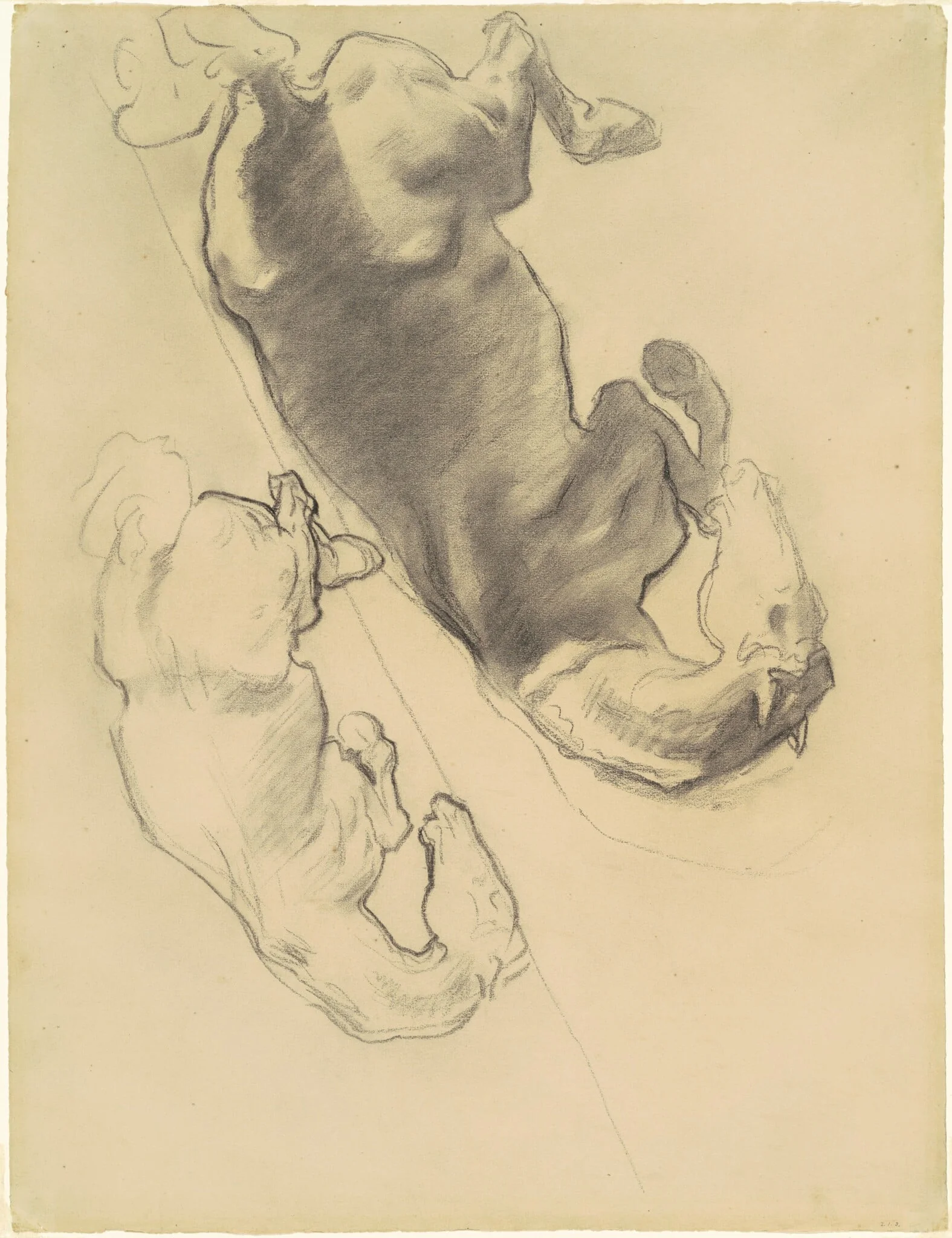Studies for "The Fall of Gog and Magog"