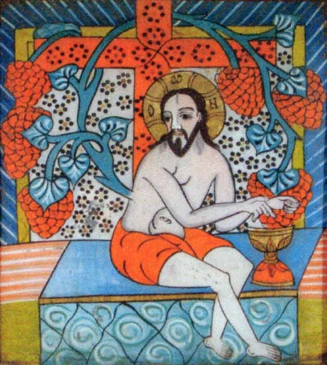 Iisus cu vița de vie, by Unknown, 1850