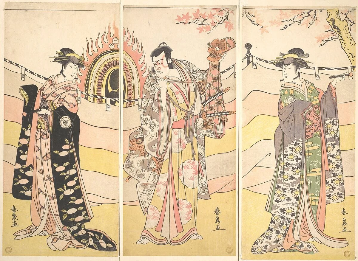 Untitled, by Katsukawa Shunsen, ink, 1785