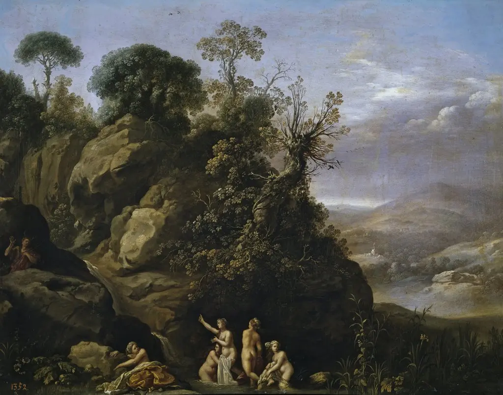 Diana bathing with her Nymphs