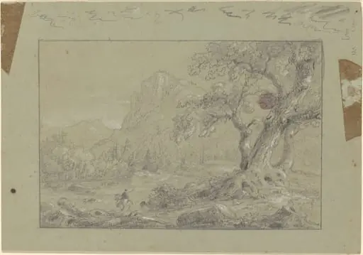 Study for "The Mountain Ford"