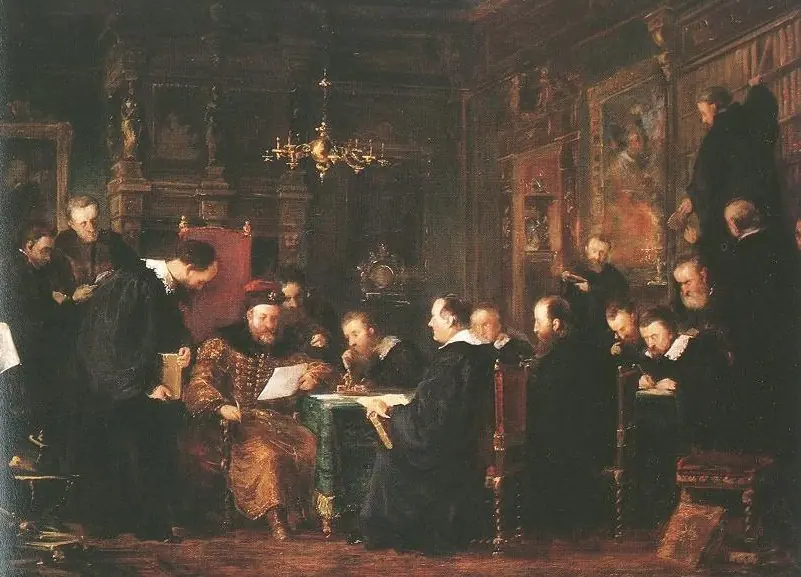 Gábor Bethlen among his Scholars