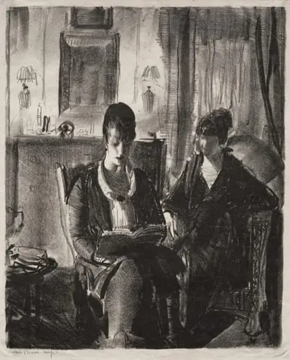 Elsie Reading to Emma, First Stone