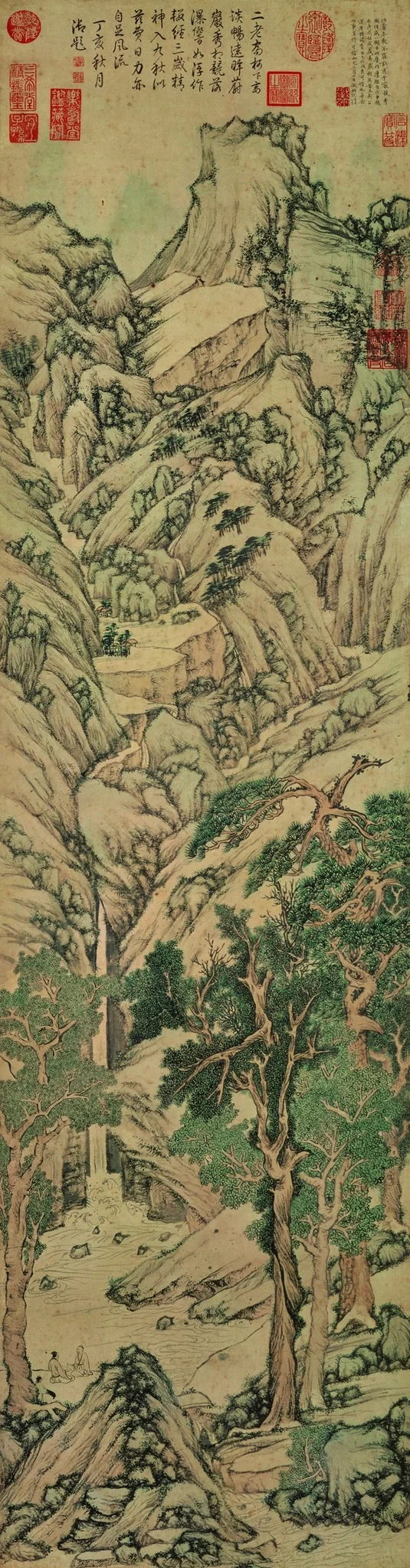 A Thousand Peaks Vying for Splendor, by Wen Zhengming, unspecified, 1550