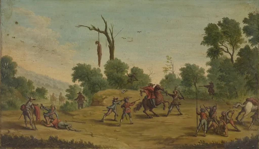 Horsemen Attacked by Robbers