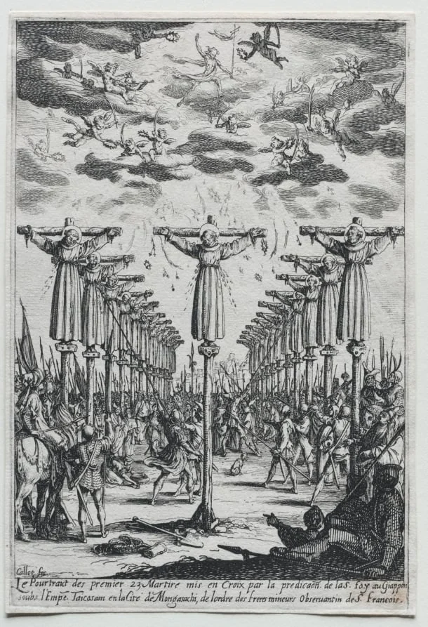 The Martyrs of Japan, by Jacques Callot, 1604