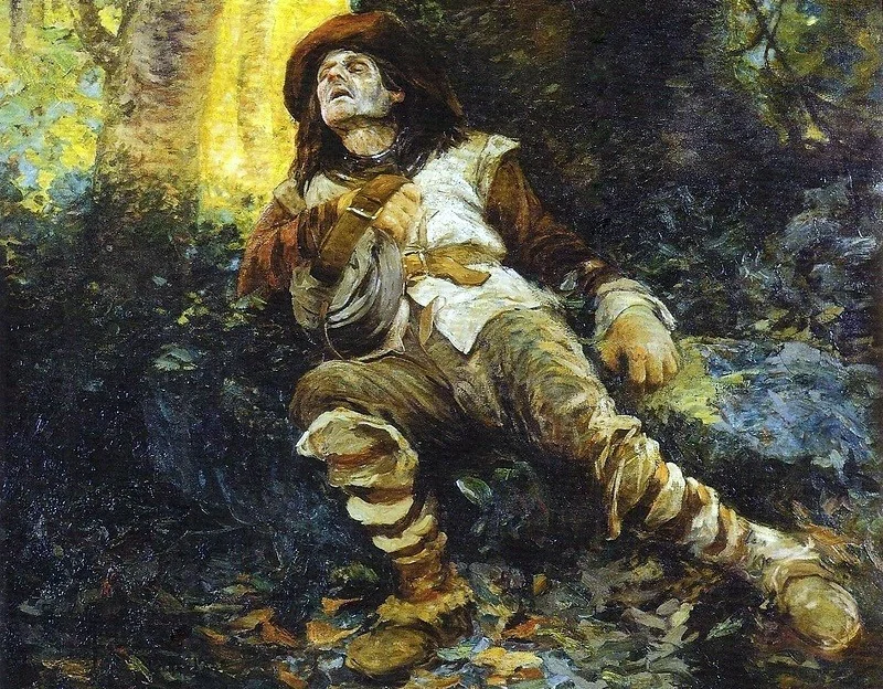 Death of Fernão Dias Paes Leme, by Antônio Parreiras, oil, 1920