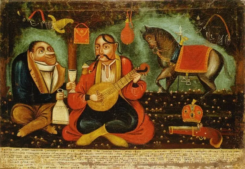 Cossack's conversation with a lach
