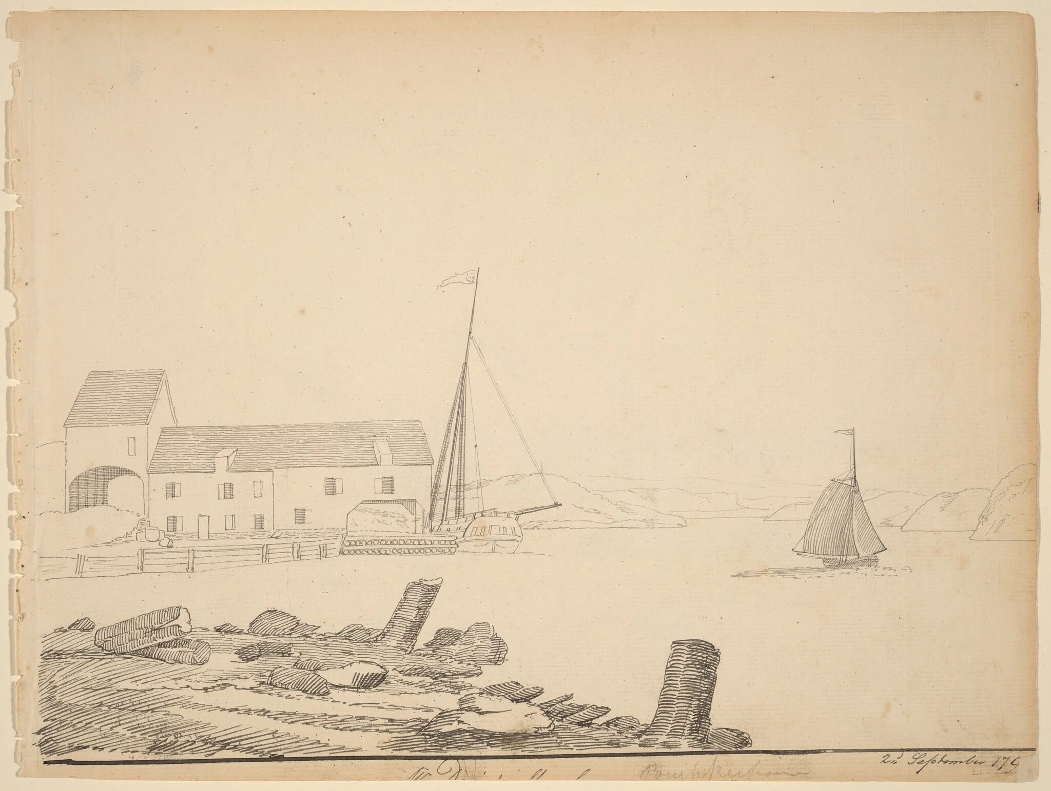 Hudson River Landing [recto]