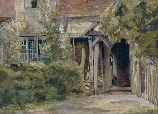 Cottage with porch, Dorney, near Windsor