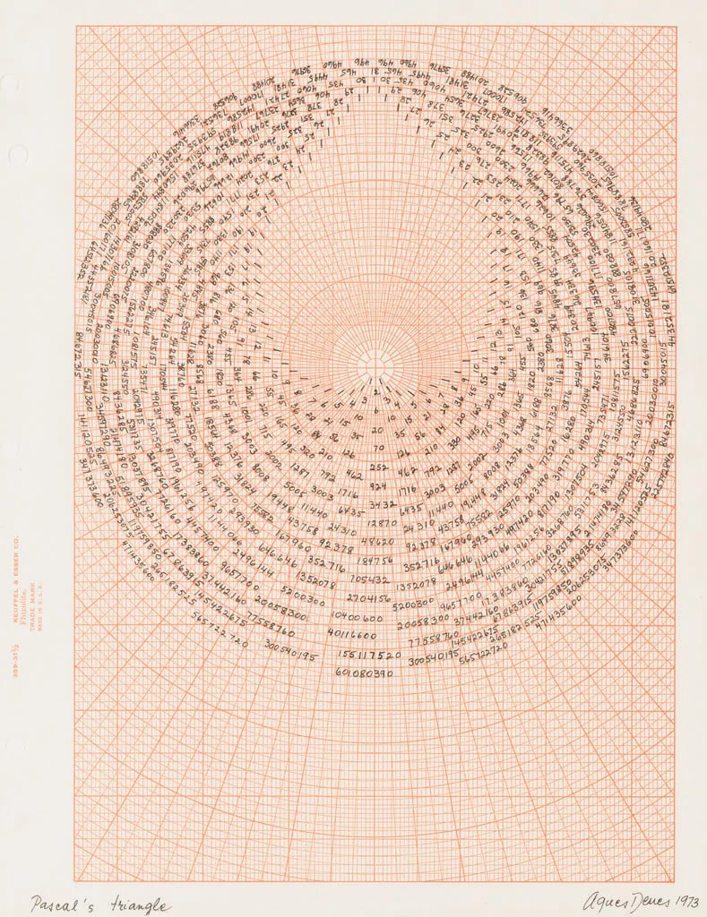 Untitled, by Agnes Denes, ink, 1973