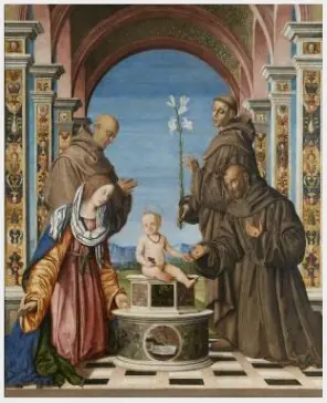Virgin and Saints Adoring the Christ Child