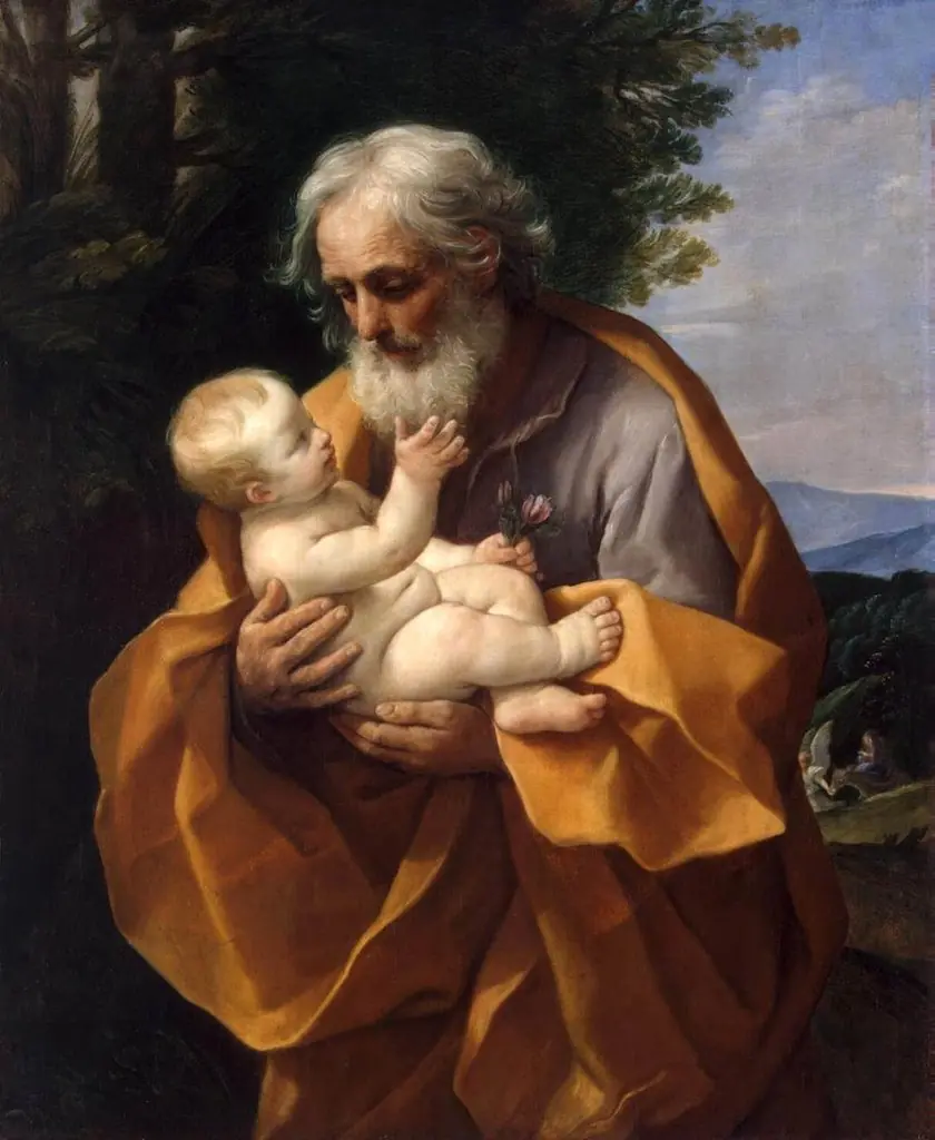 St Joseph with Infant Christ in his Arms