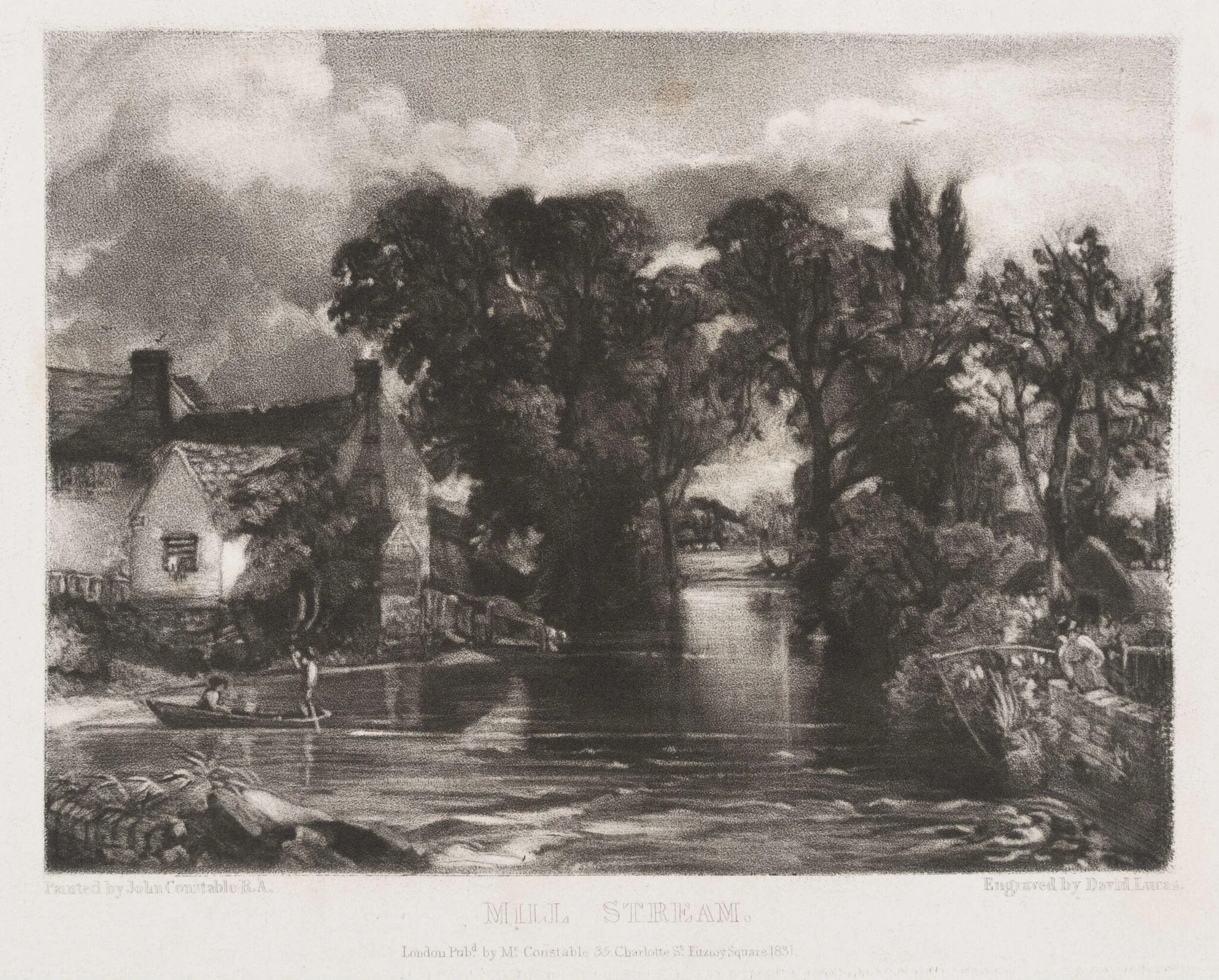 MILL STREAM, by John Constable, 1831