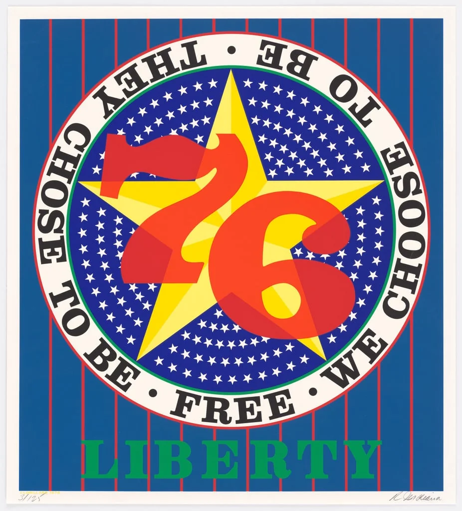 Untitled, by Robert Indiana, ink, 1975