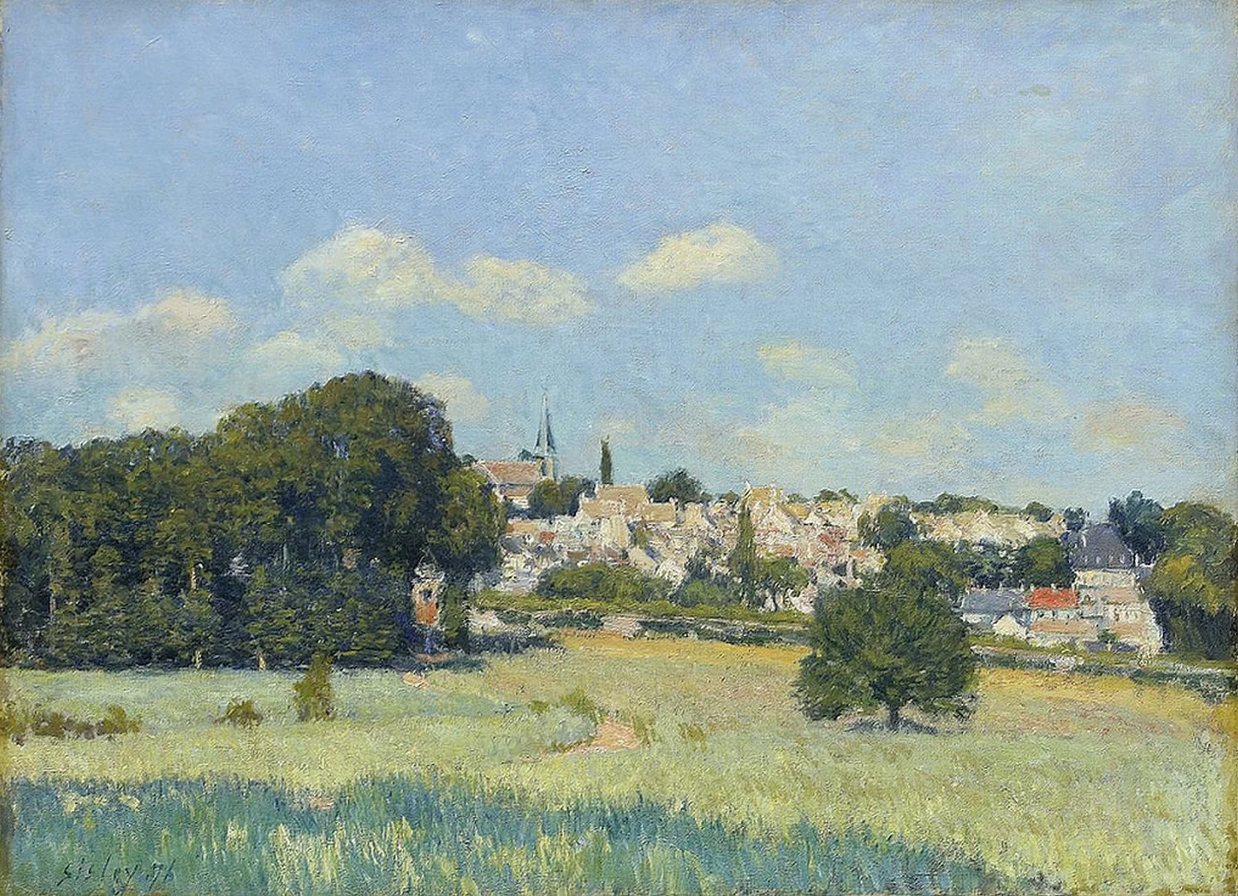 Vue de Marly-le-Roi, effet de soleil, by Alfred Sisley, unspecified, 1888