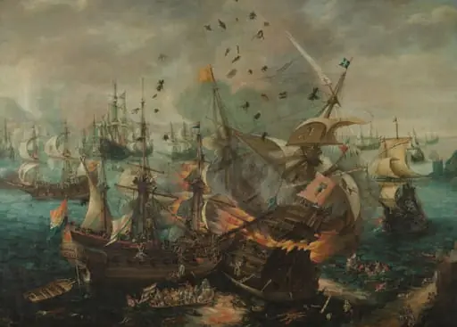 Battle of Gibraltar in 1607