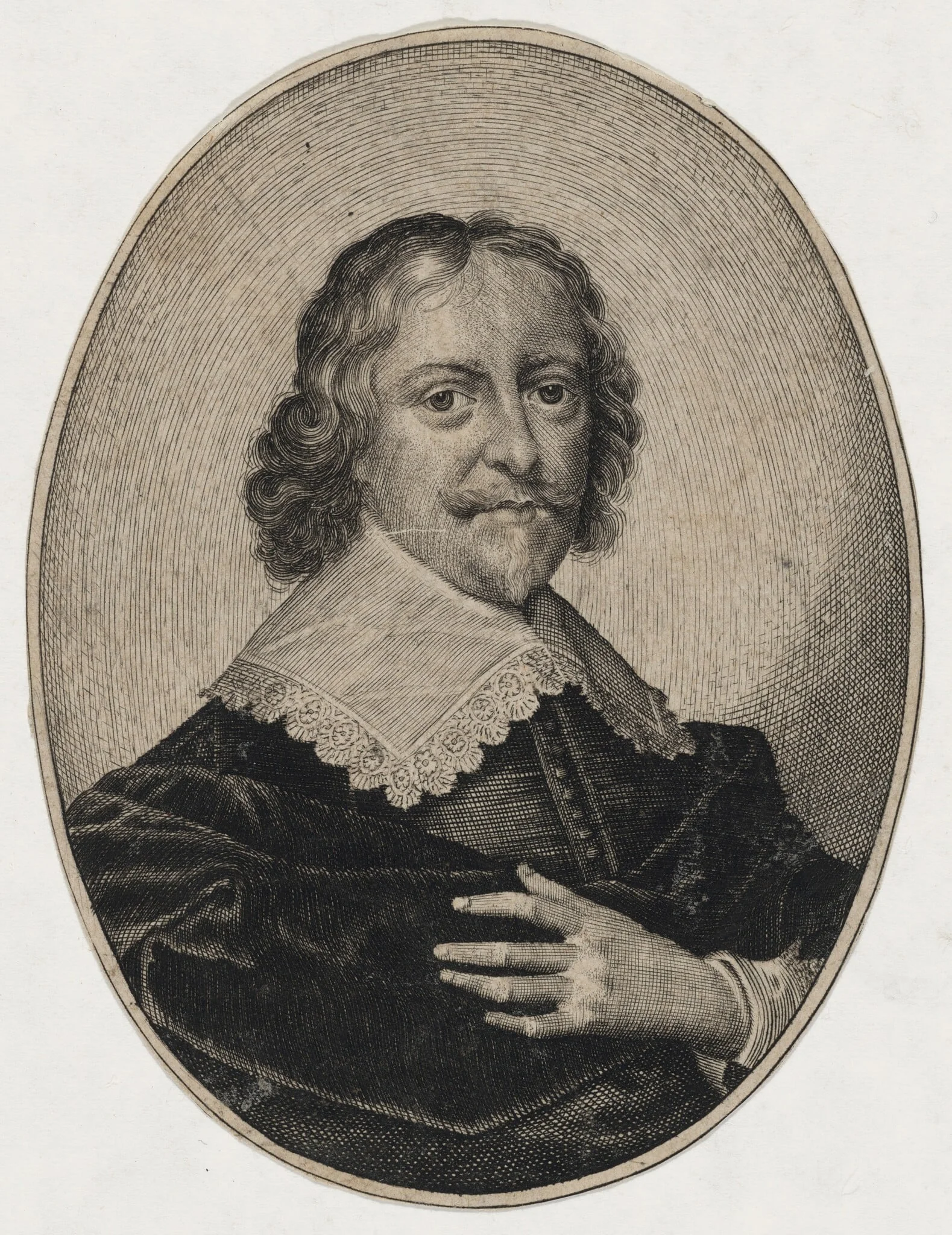 Portrait of a Man with a Broad Collar
