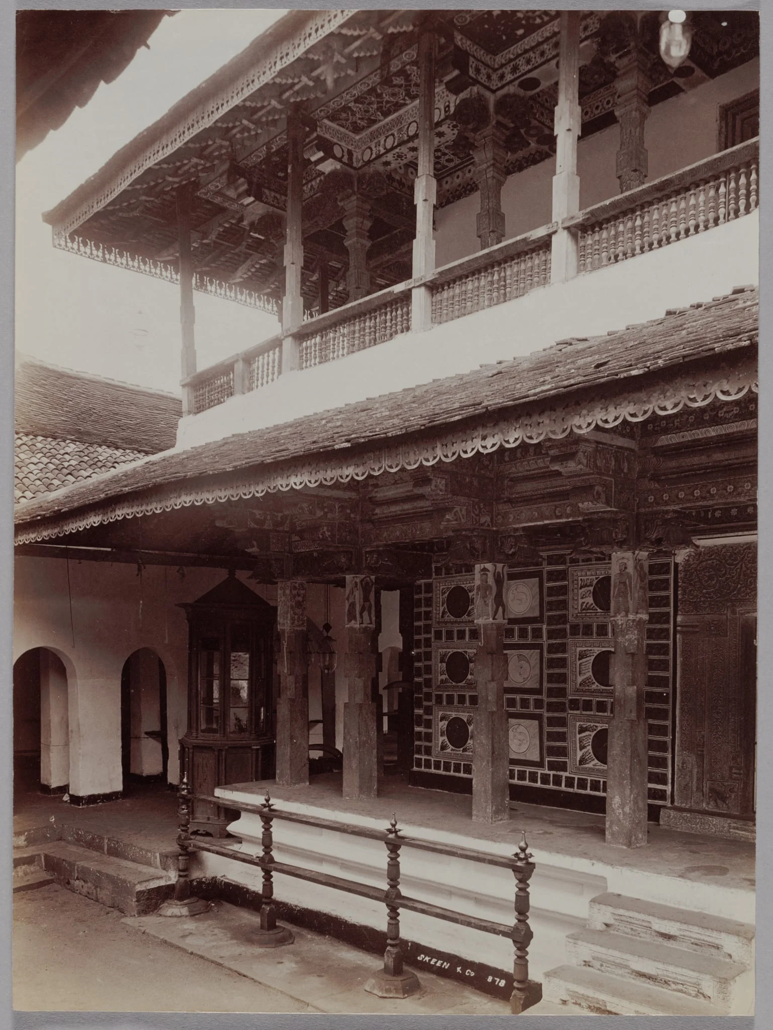 Buddhist Temple in Kandy, Ceylon, by Skeen & Co., 1884