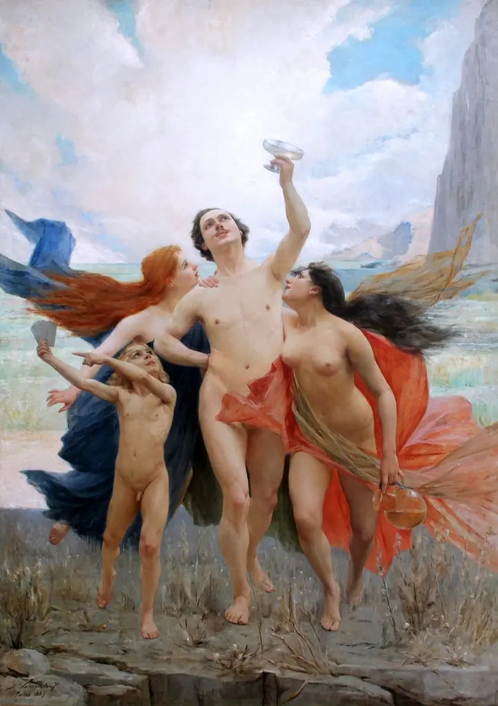 The youth tempted by the vices