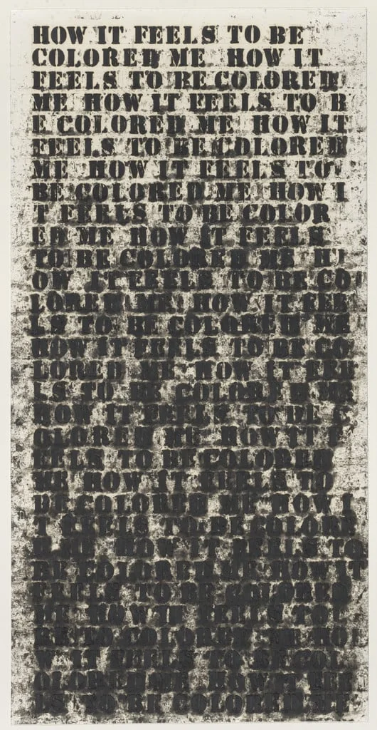 Untitled, by Glenn Ligon, oil, 1991