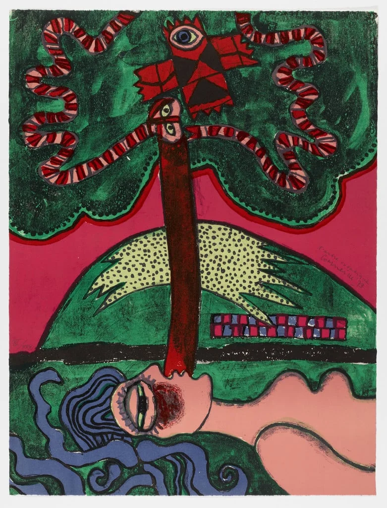 Untitled, by Corneille, ink, 1973