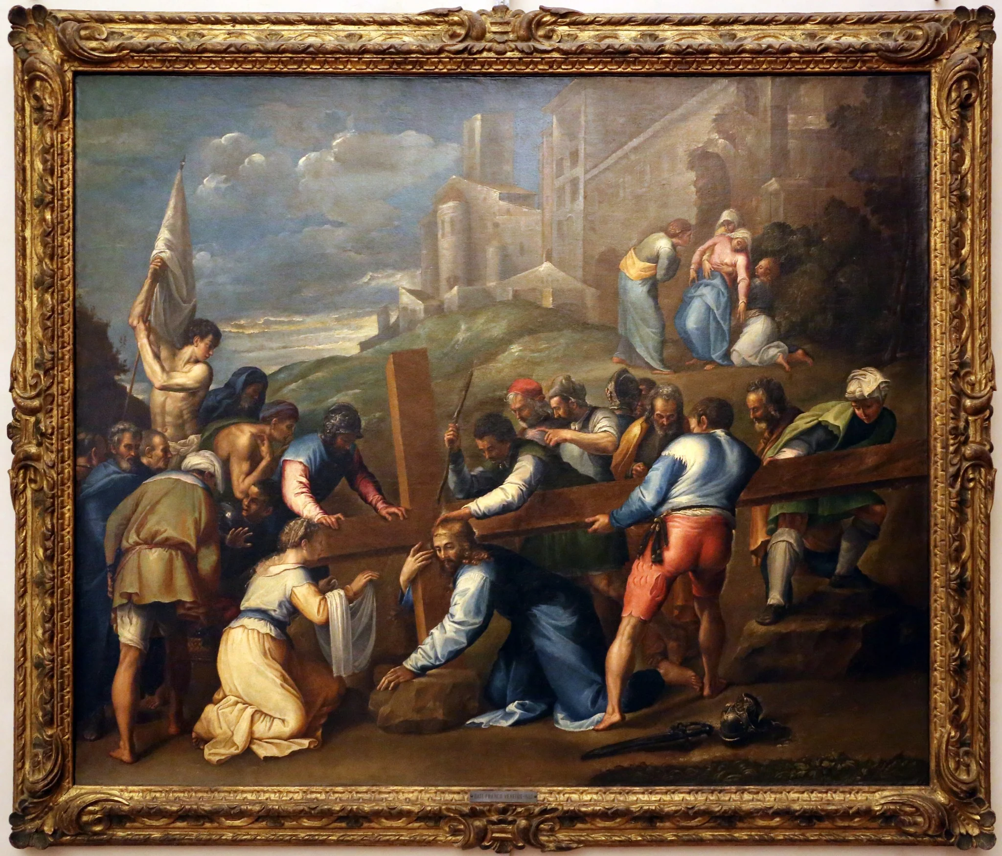 Road to Calvary, by Battista Franco Veneziano, unspecified, 1552