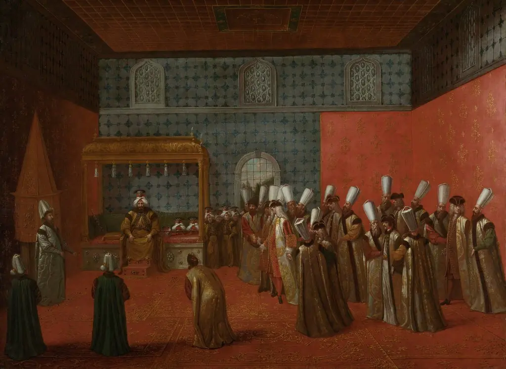 Ambassador Cornelis Calkoen at his Audience with Sultan Ahmed III