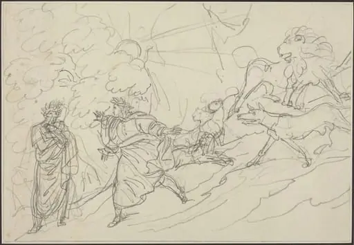 Dante Flees the Wild Beasts and Meets Virgil