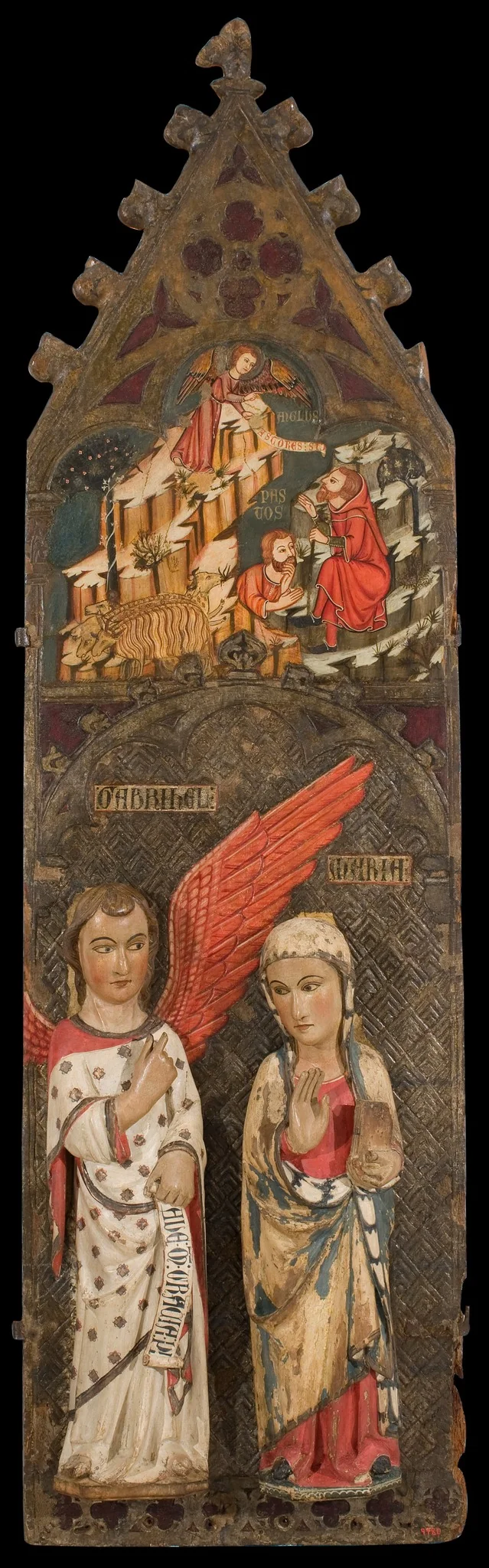 Announcement to the Shepherds and Annunciation, by Guillem Seguer, unspecified, 1350