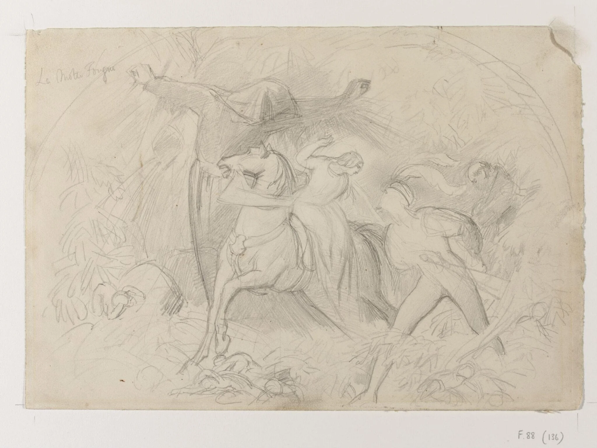 "Study for Undine", by Daniel Maclise, 1825