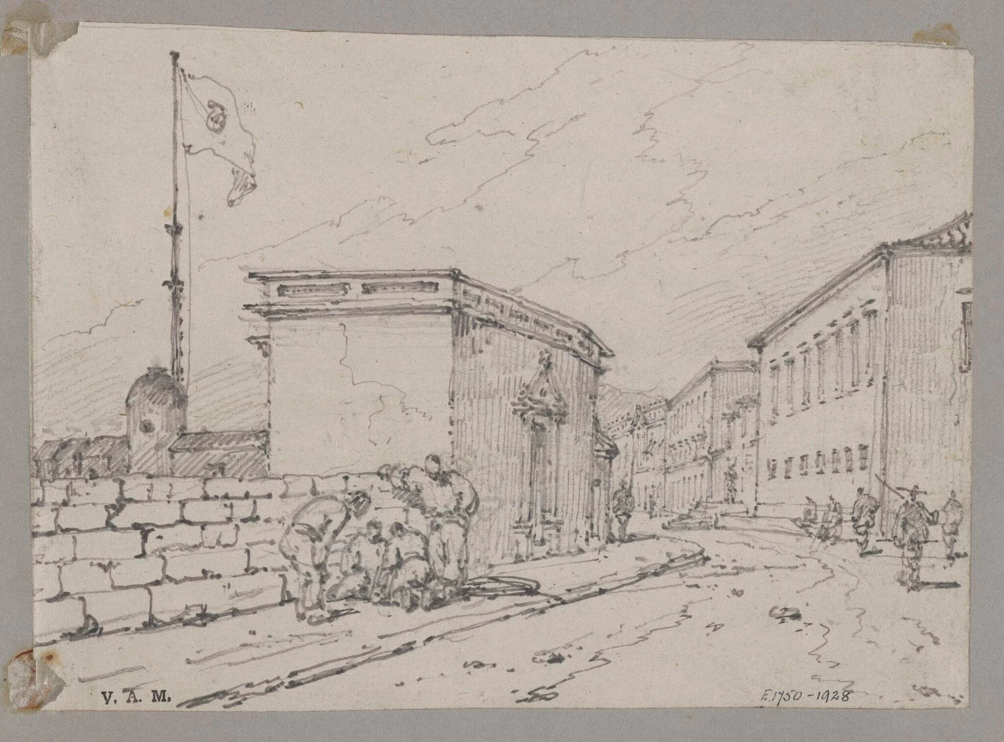 Governor's House, and Pedro Fort, Macao, by George Chinnery, 19