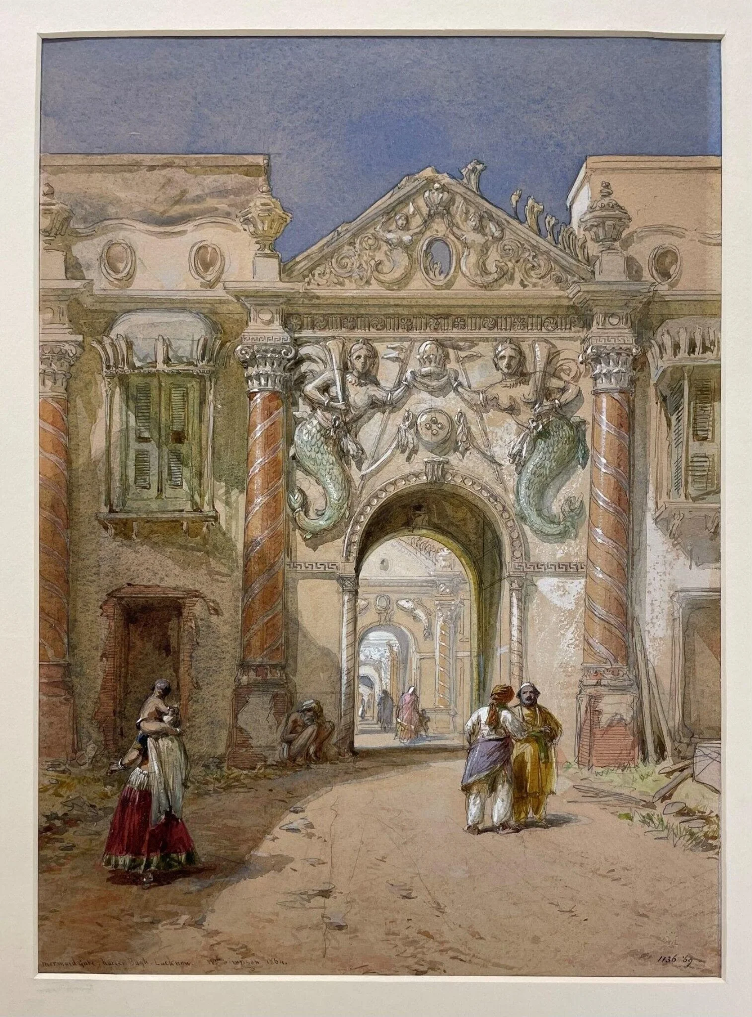 Mermaid gate, Kaiserbagh, Lucknow
