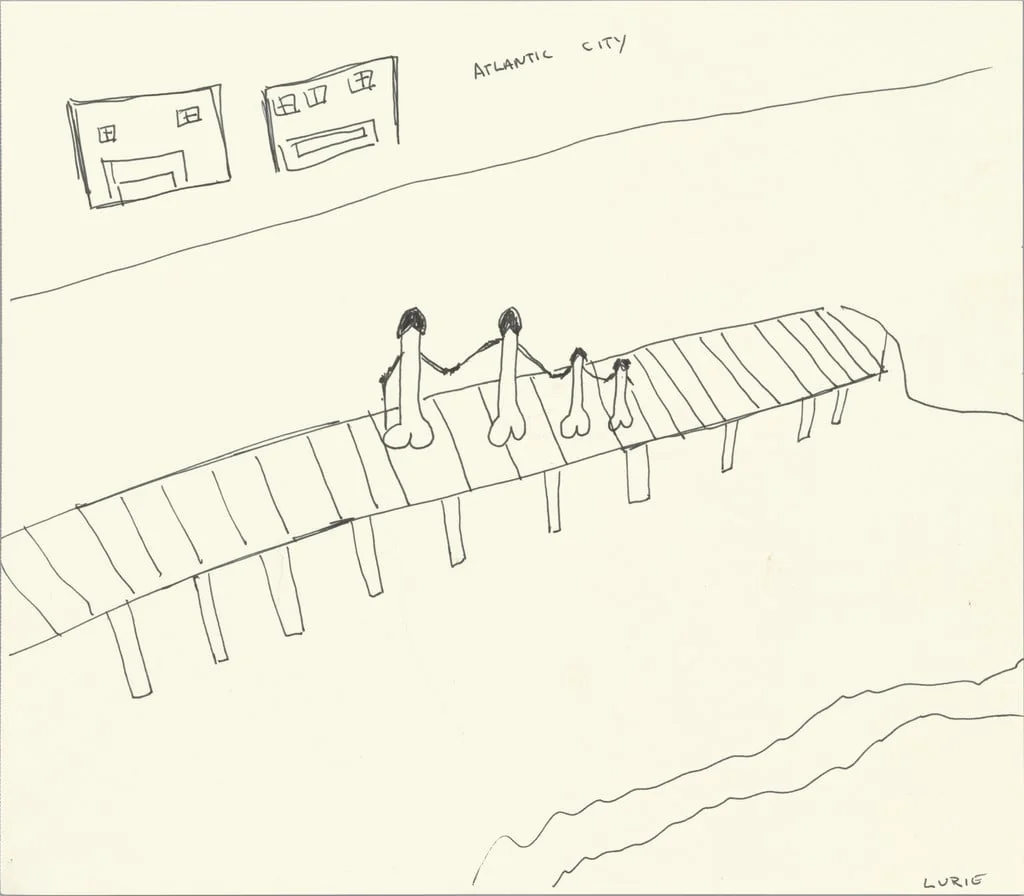 Untitled, by John Lurie, ink, 2003