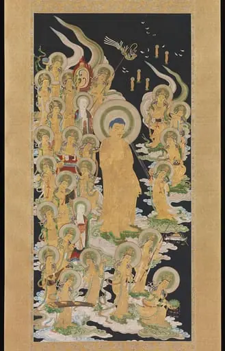 阿弥陀二十五菩薩来迎図|Buddha and Attendants