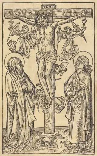Christ on the Cross with Angels