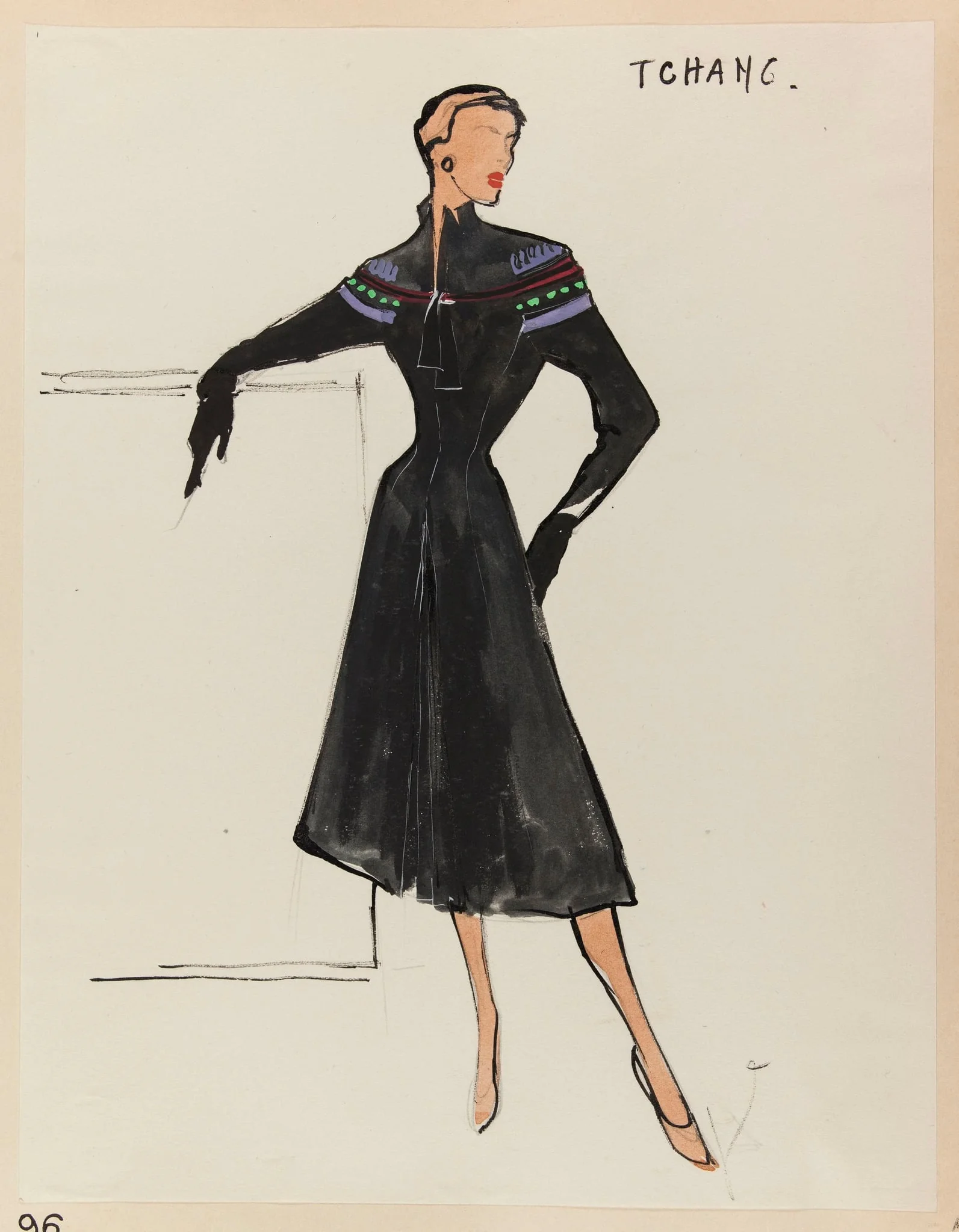 Tchang, by Carven, 1952