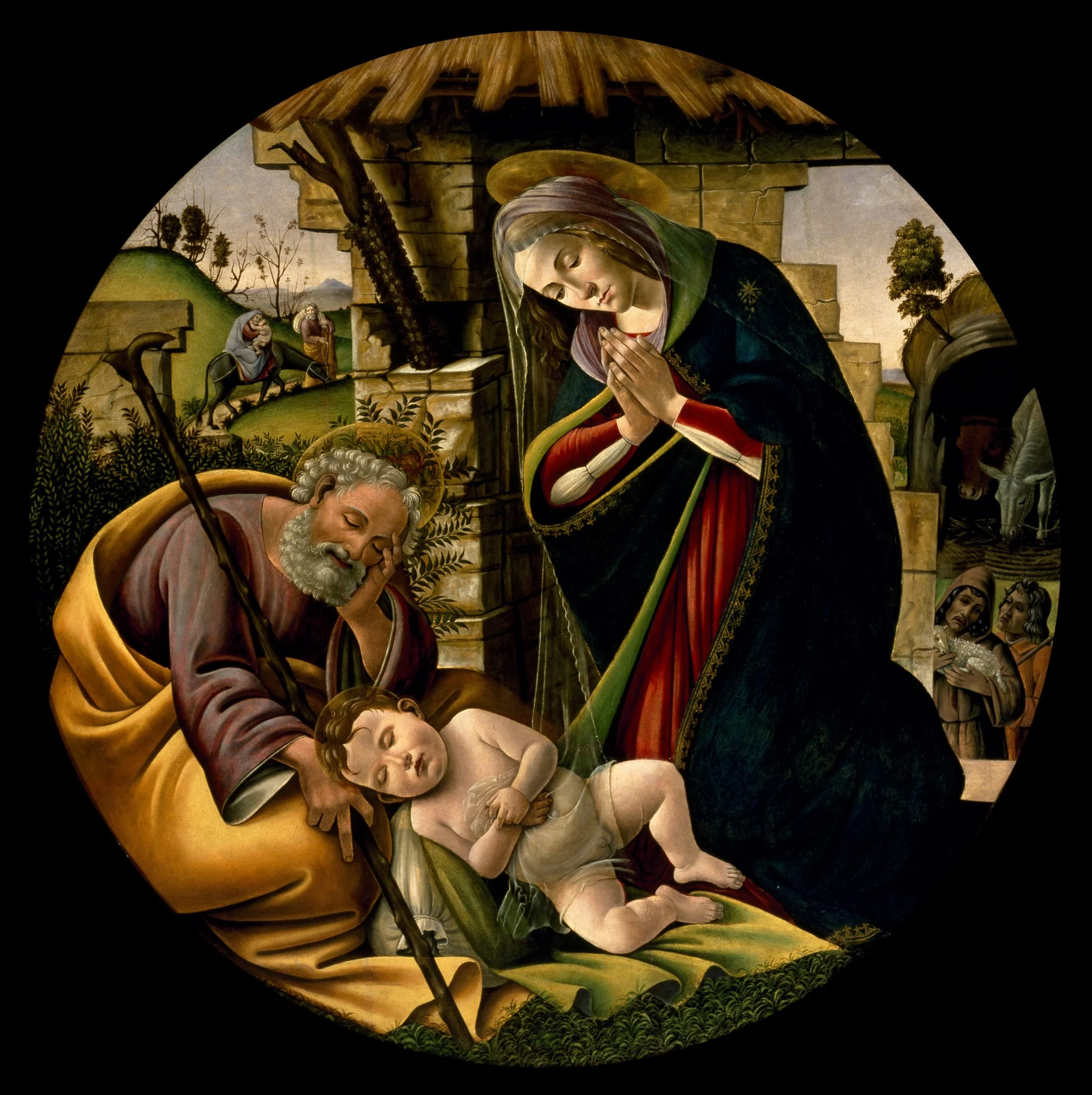 The Adoration of the Christ Child, by Sandro Botticelli, oil, 1500