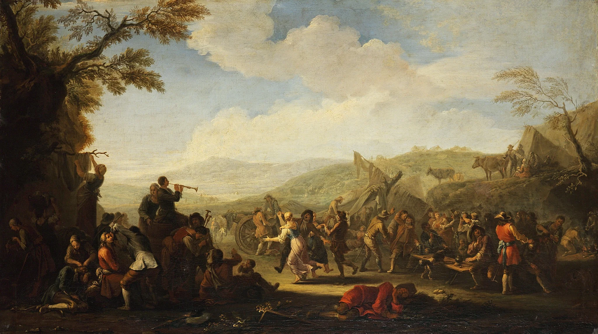 Amusement in the Field Camp