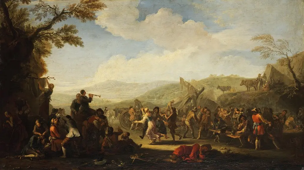 Amusement in the Field Camp